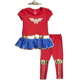 Dc Comics - Conjunto De Camiseta Y Leggings De Wonder Woman 