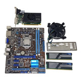 Placa Mãe Asus Proc I5 4gb Ram Placa Video Gt640