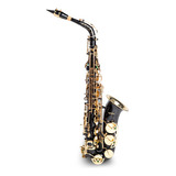 Saxofón Alto Aureal Eb Negro Sx-4 Alta Calidad Kit Completo 