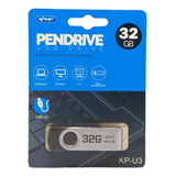 Pendrive Knup Kp-u3 32gb Rápido E Prático Cor Preto