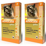 2 Cx Antipulgas Advocate Gatos Até 4 Kg Combo 6 Pipetas