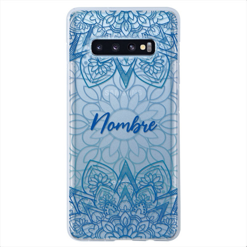 Funda Galaxy Antigolpes Mandalas Personalizada Con Tu Nombre