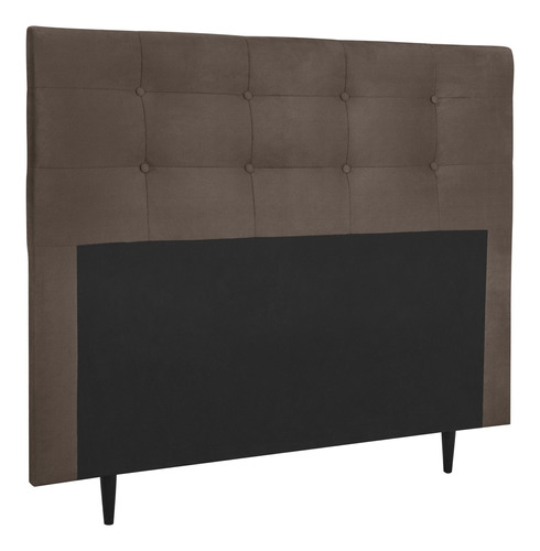 Cabeceira Para Cama Box Luna Casal 1,40cm Suede Marrom