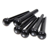 Kit Pinos Para Cavalete Violão Com 6 Unidades Preto Ta 069