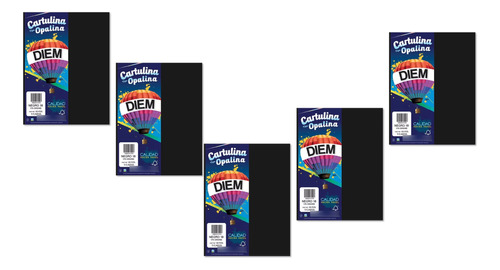 Papel Opalina Negra Brights Tamaño Carta 176gr 250hjs