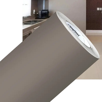 Vinil Adesivo Decoração Móveis Lavável Fendi Taupe Fosco 4m | MercadoLivre