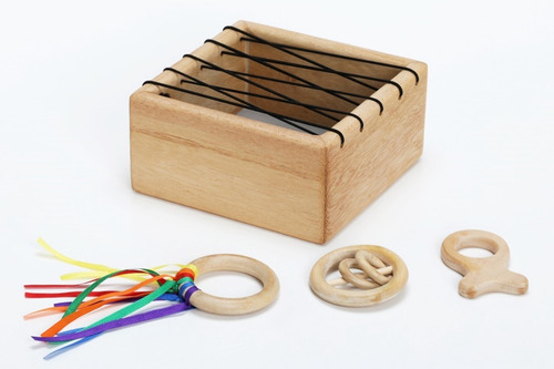 Caja De Exploracion Pikler Montessori Sonajeros Motricidad F