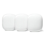 Google Nest Wifi Pro 6e Roteador Mesh - Kit C/ 3 Unidades Branco 110v/220v