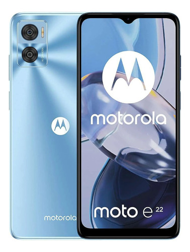  Motorola E22 64gb 4gb Ram 4g Dual Sim Azul Cielo Telefono Barato Nuevo Y Sellado De Fabrica