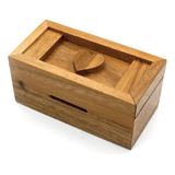 Bsiri Secret Heart Box- Caja De Madera Para Enigmas Con Truc