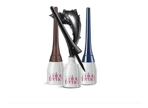 Delineador Liquido Mate Negro Azul Marron Avon Color Trend