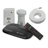 Kit Receptor De Tv Vivensissat Hd + Lnbf Simples + Cabo