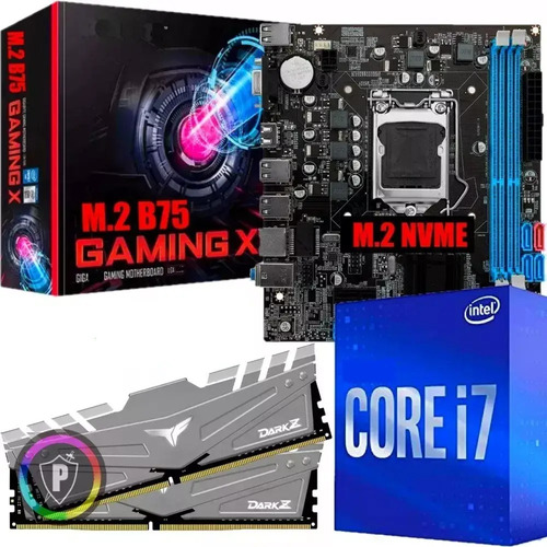 Kit Upgrade Pc Gamer Intel Core I7 + H61 Wifi + Memoria Ram