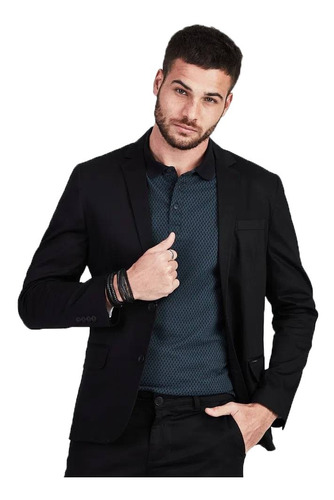 Blazer Masculino Docthos Slim Alfaiataria Homem Elegante