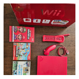 Nintendo Wii En Caja Super Mario Bros. 25th Anniversary Rojo