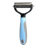 Desembolador Removedor Rake Escova De Pelos Pets Cor Azul