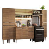 Armario De Cocina Completo 261cm Emilly Madesa 04 - Marron