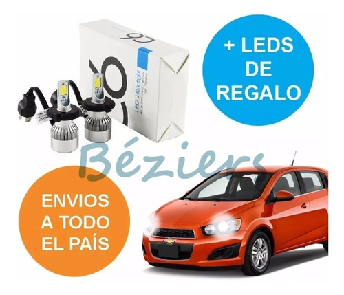 Kit Luces Led Cree Chevrolet Sonic 16.000 Lumens Recoleta