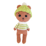 Oso Invernal Con Gorrito - Amigurumi - Tejido A Crochet