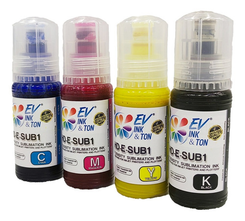 Tinta Sublimar Sublimación Evt C M Y K  70ml Ecofit Serie L