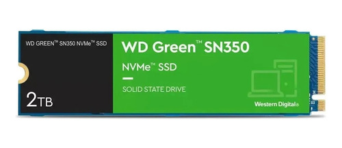 Hd Ssd Wd Green Sn350 2tb M.2 Pci-e Nvme Gen3 