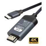 Cable Compatible Con Usb C Hdmi 4k @ 60zh Tipo C A Hdmi