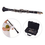 Clarinete Abs 17 Teclas En Si Bemol.estuche.guantes.paño.des