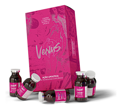 Enzima Liporedutora Monodose Venus 5 Ampolas 8ml Cada