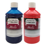 Combo Cola Slime Colorida Altezza Azul E Vermelho 500g