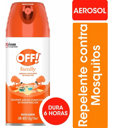 Off Family Aerosol Repelente Para Mosquitos 131g