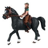 Caballo Con Jinete Competition Vivid Mini Figura De Animal