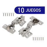 10 Pares Bisagra Bidimensional Cobertura Interna C/tornillo