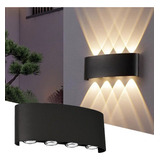 Lámpara De Pared Led Moderna 8w De Luz Cálida Para Exterior