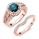 Anillo Chapado En Oro Rosa 18 Quilates Para Mujer Anillos Pa