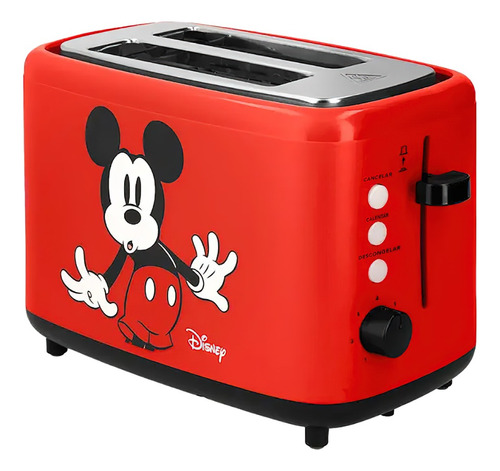 Tostadora Electrica Atma Disney Mickey 680w Tostar 2 Panes