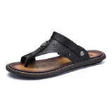 Chanclas De Cuero Genuino Para Hombre