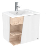 Mueble De Baño Eva Con Lavamanos Blanco 60x46x55cm