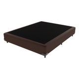 Cama Box Casal Marrom Comfort Prime