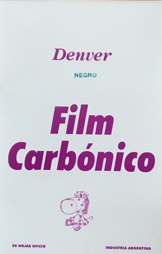 Papel Carbónico Denver Film X 50 Hojas