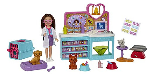 Set De Juguete Veterinario Para Mascotas Barbie Chelsea Doll