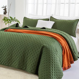 Andency Juego De Ropa De Cama Verde Tamano Queen (90 X 96 Pu