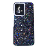 Carcasa Para Motorola G84 Brillo Glitter Incluye Pop Socket