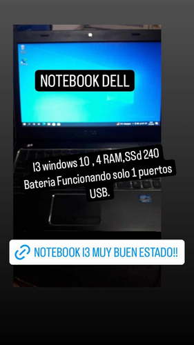 Notebook Dell I3