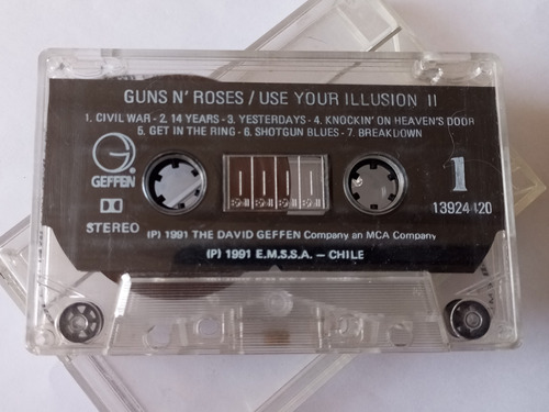 Guns N Roses Use Your Ilusión 2 Cassette (sin Carátula) 1991