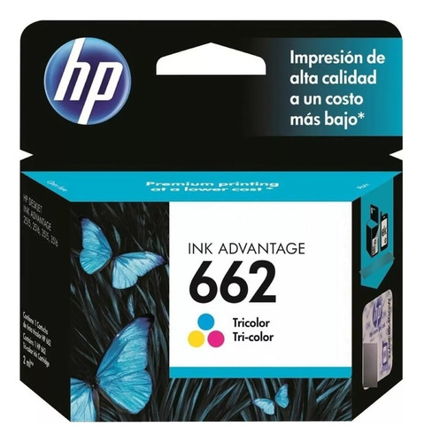 Cartucho Hp662 Tricolor Original Cz104al P/deskjet 2515/3535