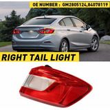 Right Tail Light For 2016 2017 2018 2019 Chevrolet Cruze Oad