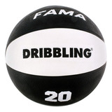Pelota De Basquet Basket Fama N°7 Dribbling 20 Baloncesto Color Negro - Blanco
