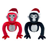 Gorilla Tag Gorro Navideño Peluche Gorila Multicolor 2pcs