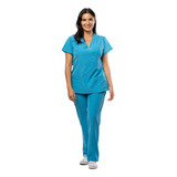 U Bárbara Pijama Quirúrgica Cruzada Stretch Scrub Uniforme