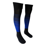 Meião Degradê Preto Com Azul Royal Kit Com 32 Pares